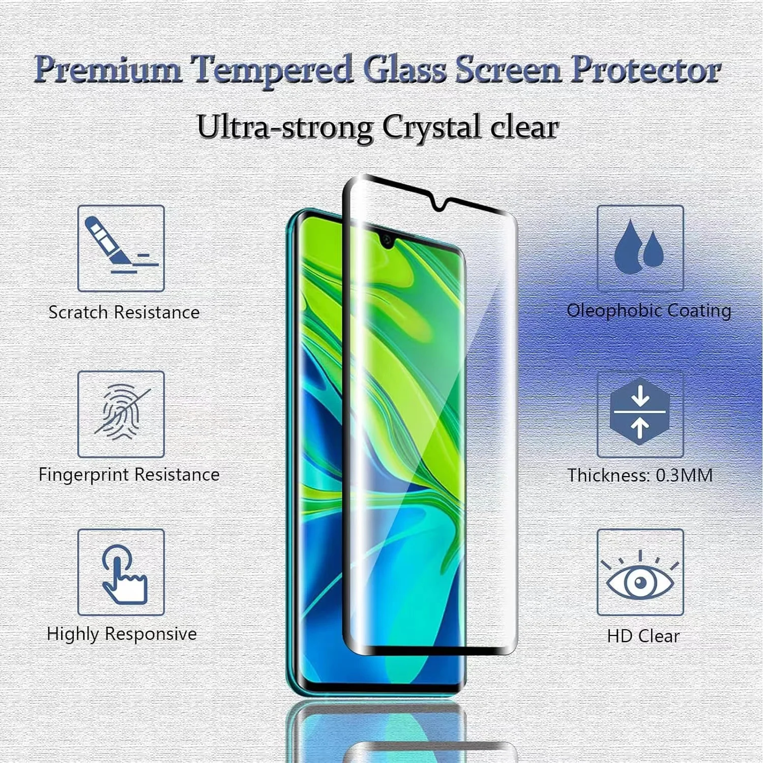 6IN1 For Xiaomi Mi 10 Glass Mi - огляд і ціна Curved Edge Screen
