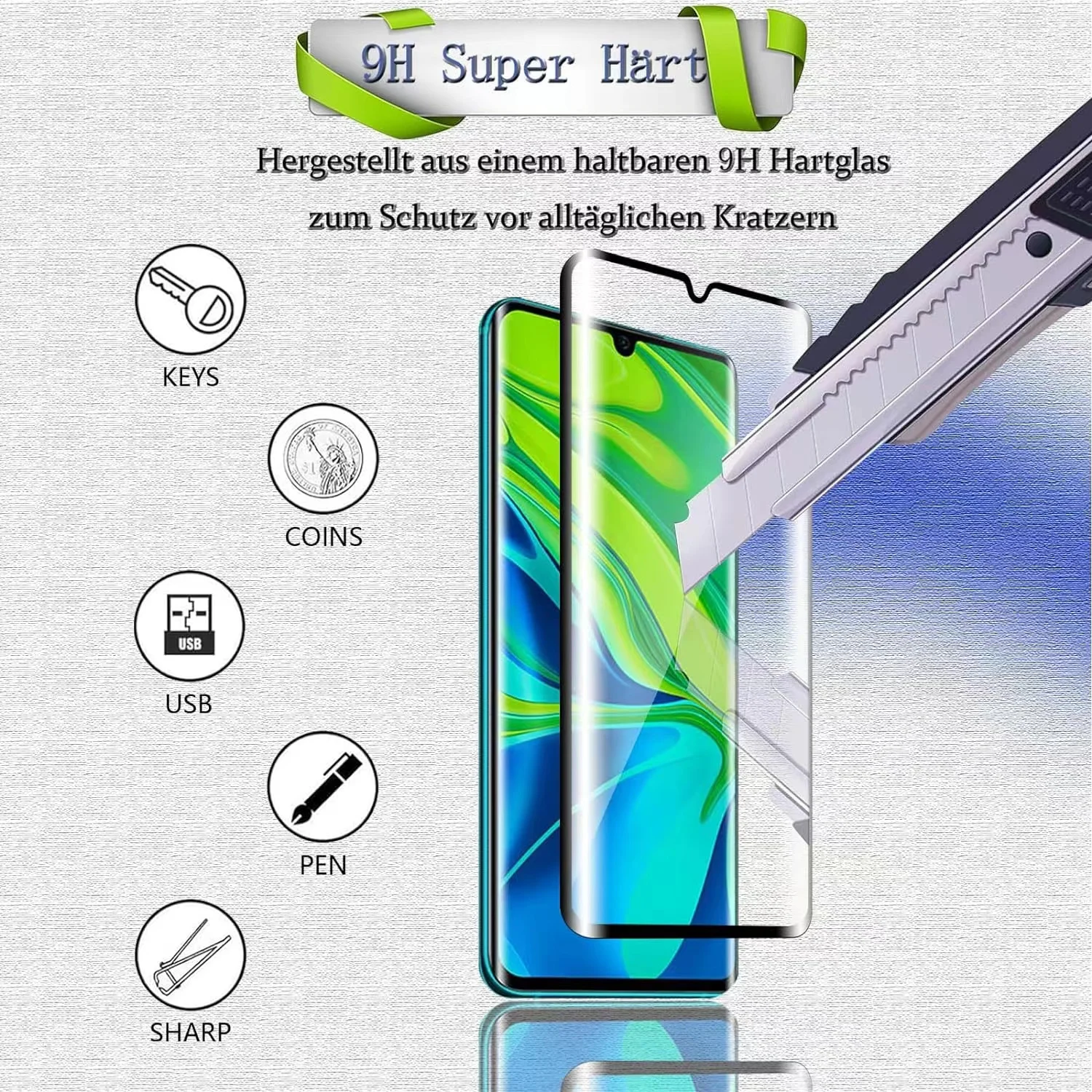 6IN1 For Xiaomi Mi 10 Glass Mi - огляд і ціна Curved Edge Screen