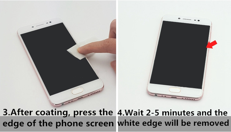 Tempered Glass White Edge Elim - огляд і ціна Oleophobic Coating Spray