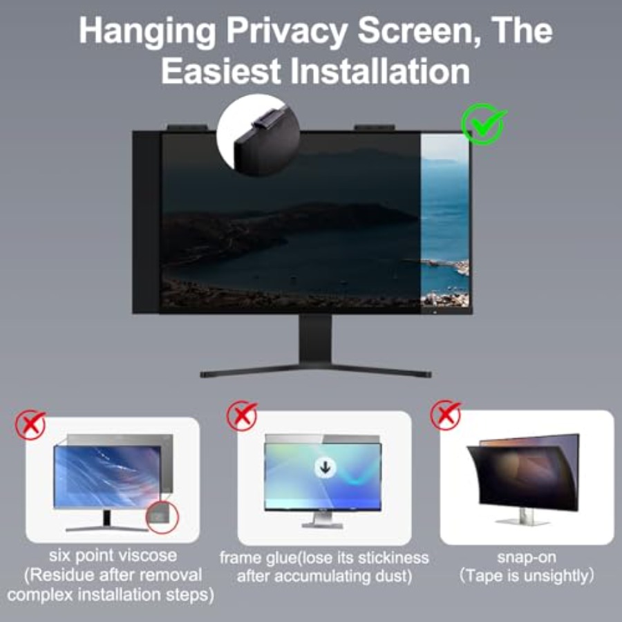 [2-Pack] 24 Inch Privacy Scree - огляд і ціна Privacy Filter 2Pack