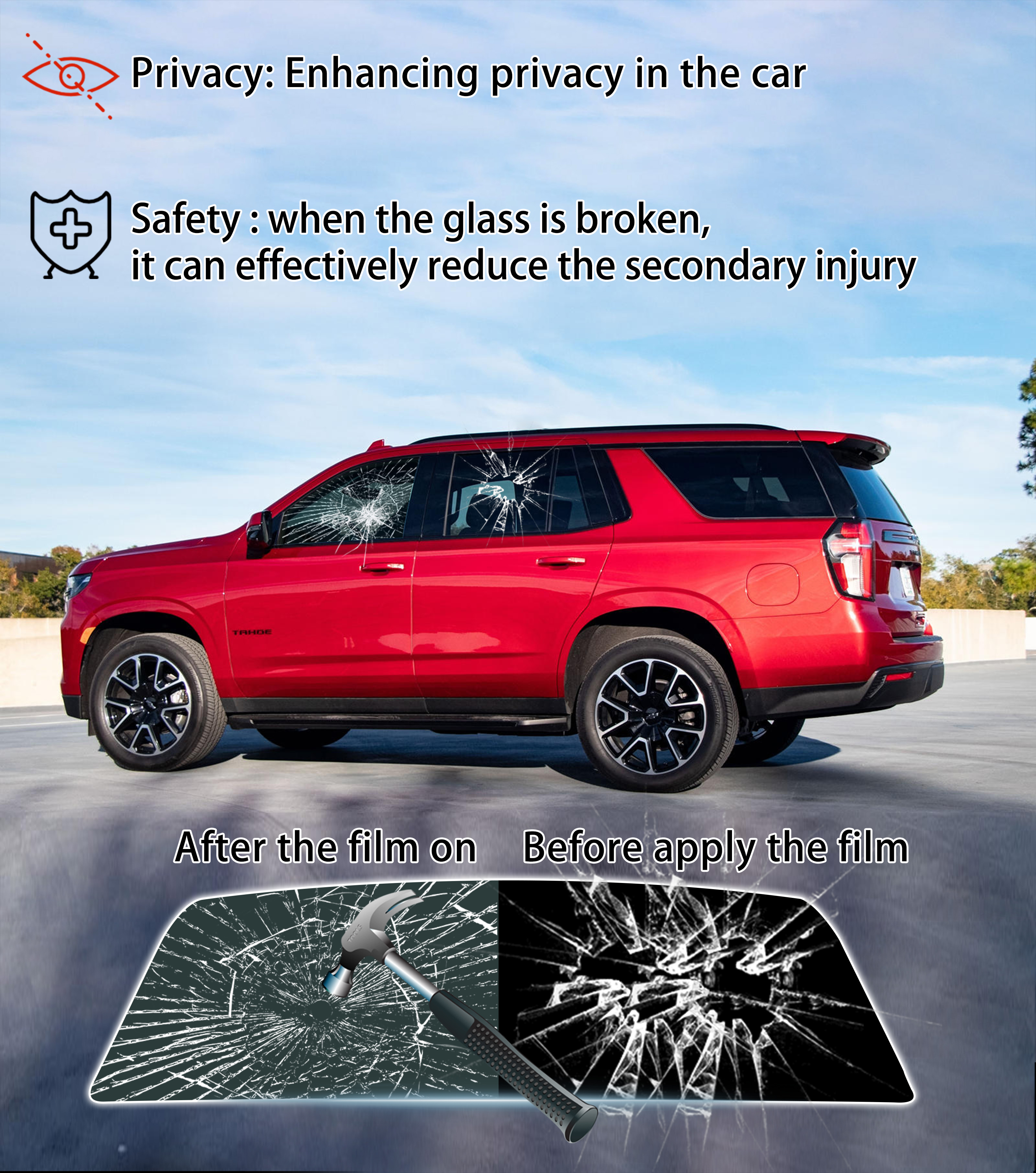 Precut Window Tint for Fiat 50 - огляд і ціна Glass Protector Auto