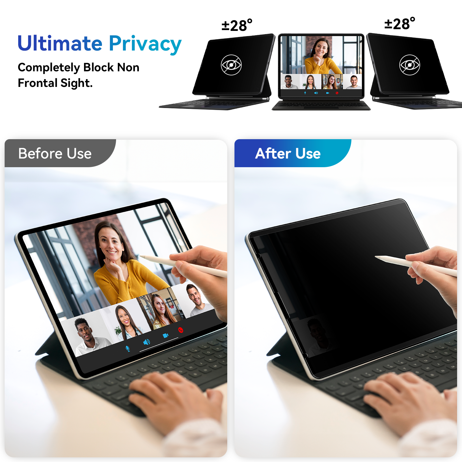 Protescreen 1PC Magnetic Priva - огляд і ціна Privacy Filter 2Pack