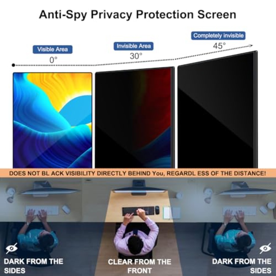 32 Inch Computer Privacy Scree - огляд і ціна Privacy Filter 2Pack