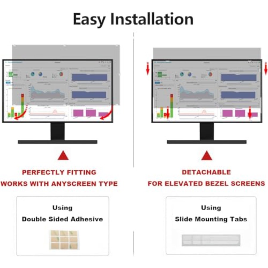 32 Inch Computer Privacy Scree - огляд і ціна Privacy Filter 2Pack