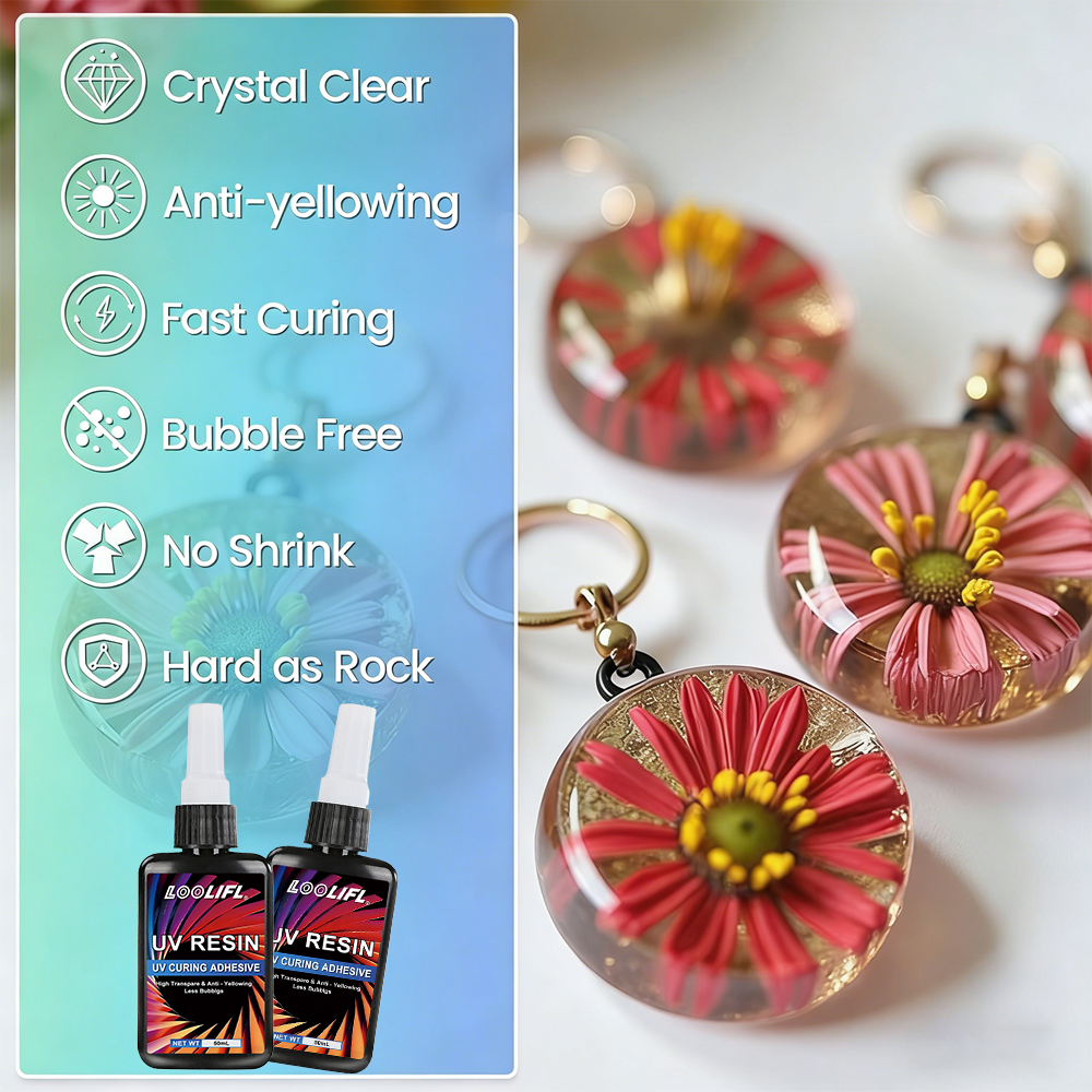 LOOLIFL UV Resin Kit With Mini - огляд і ціна Liquid Uv Glue Kit
