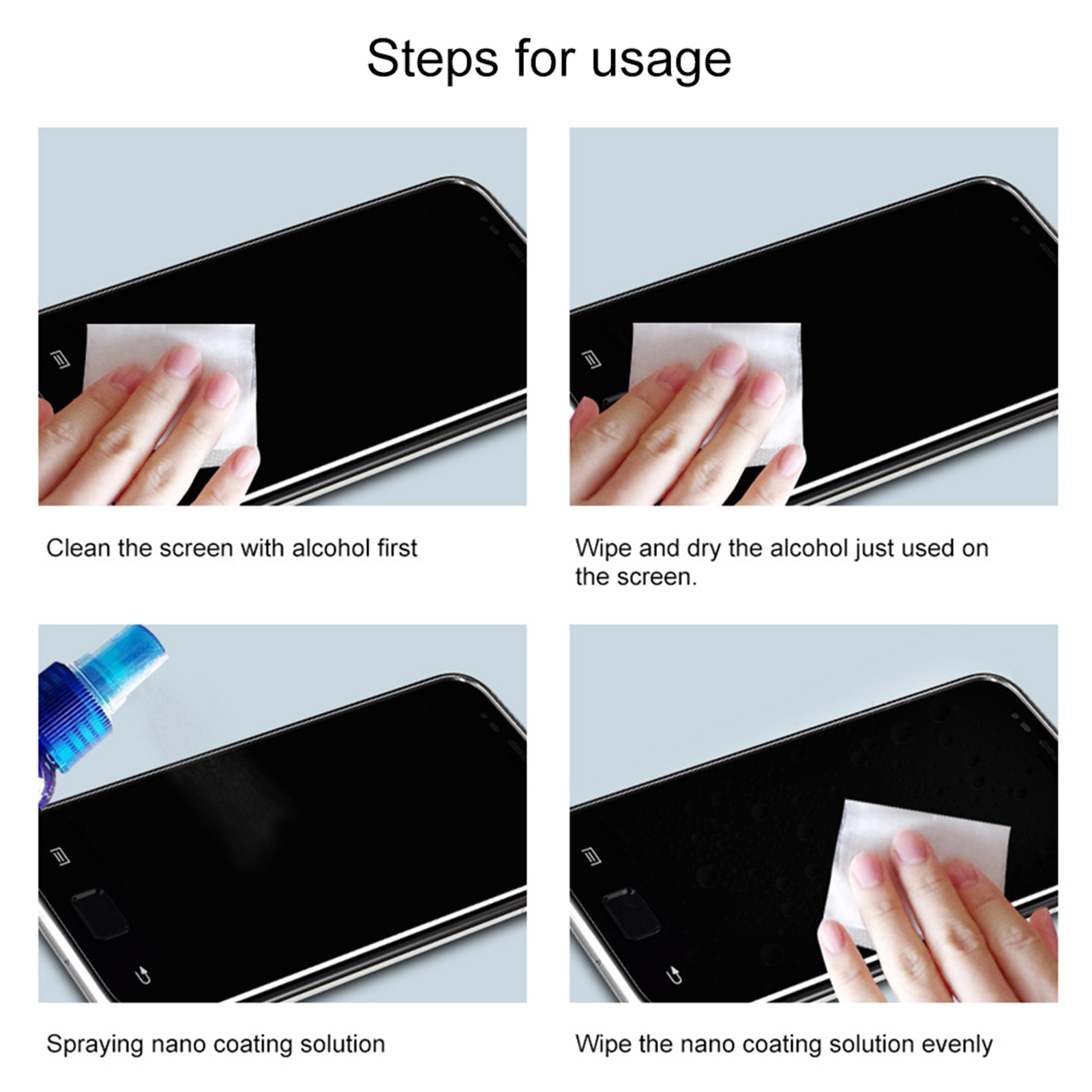 Nano  Screen Protector Fade Fi - огляд і ціна Oleophobic Coating Spray