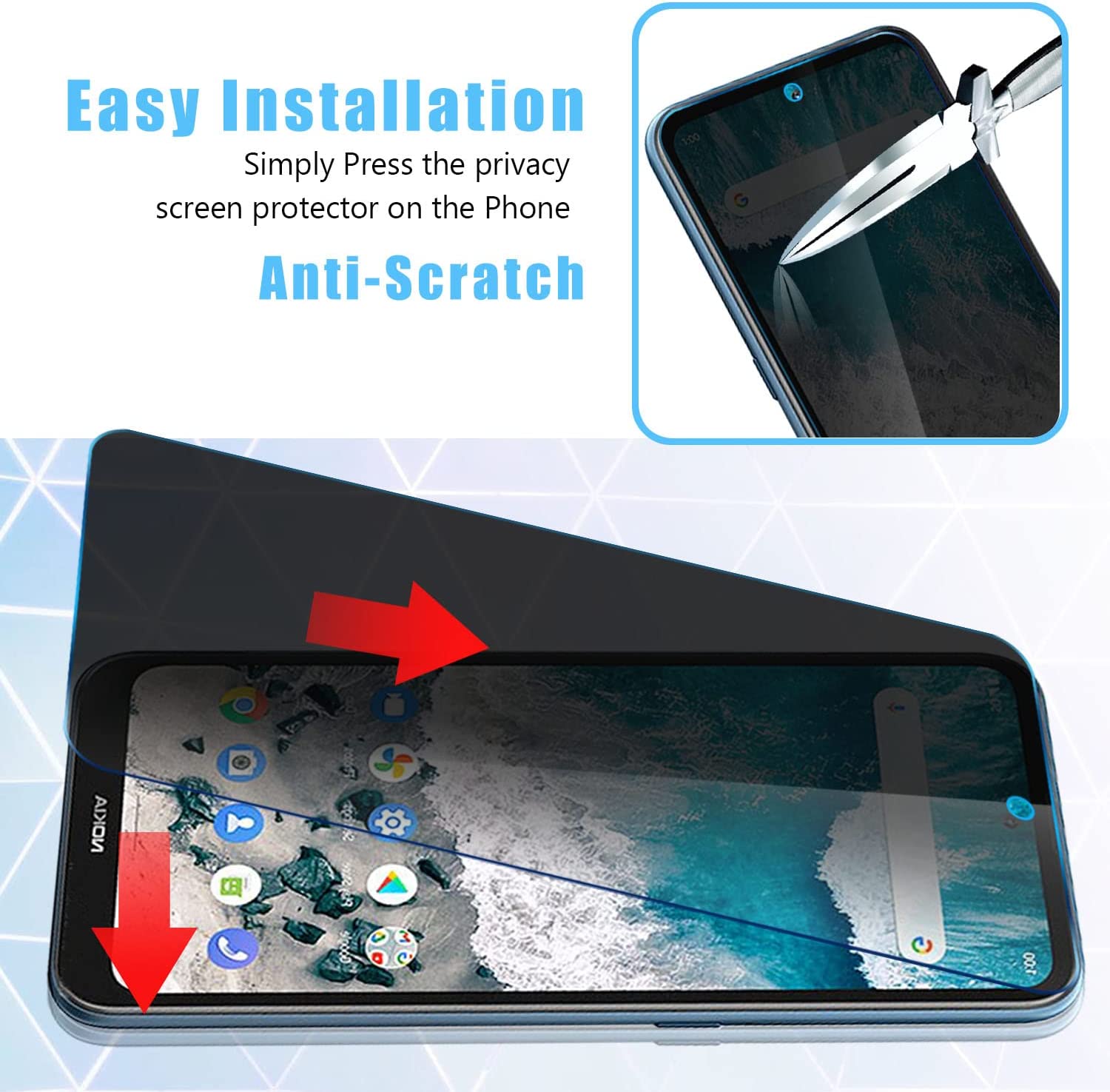 2 PACK Privacy Filter Tempered - огляд і ціна Privacy Filter 2Pack
