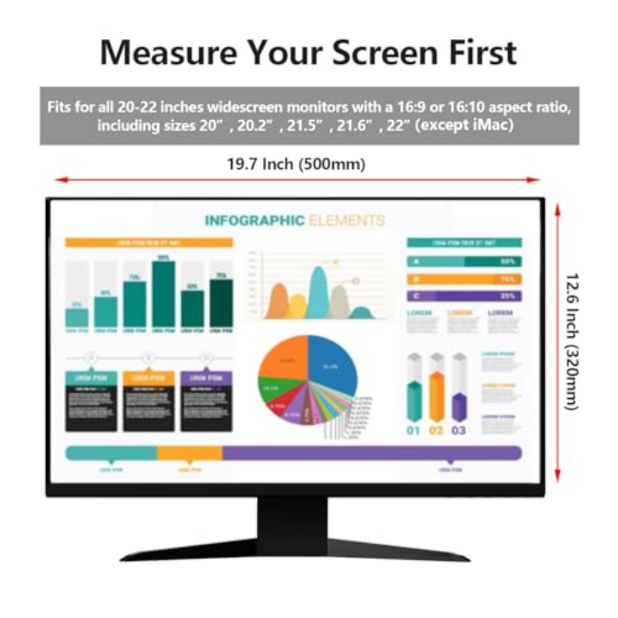 2 Pack Computer Privacy Screen - огляд і ціна Privacy Filter 2Pack