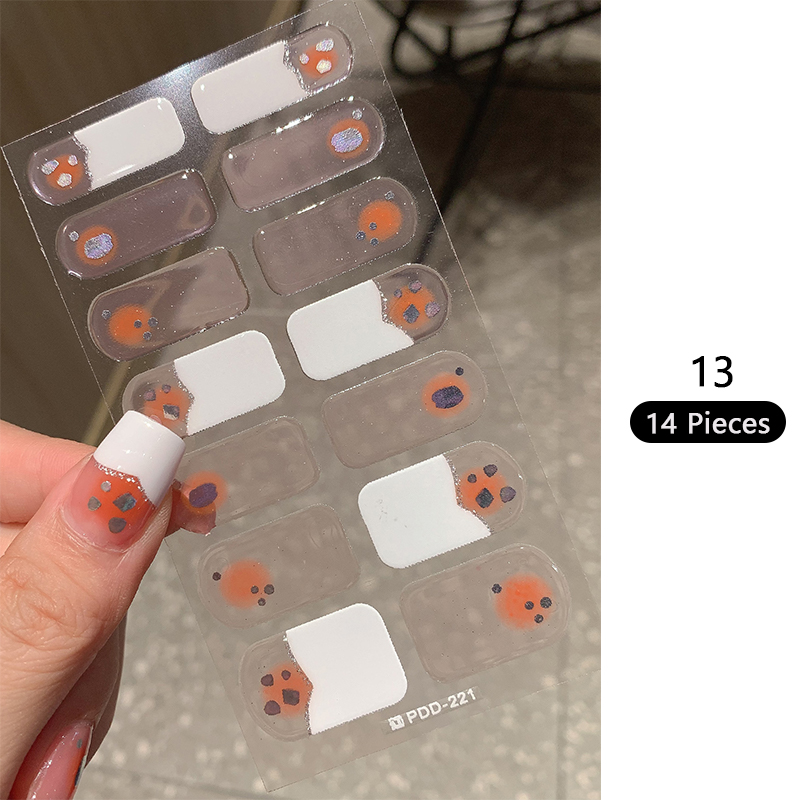 Baking-free Pink Nail Stickers - огляд і ціна Full Cover Adhesive