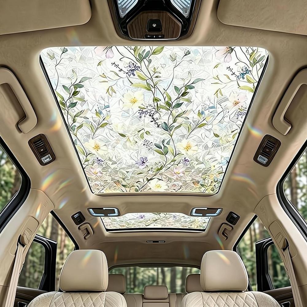Floral Stained Glass Car Sunro - огляд і ціна Privacy Screen Protector