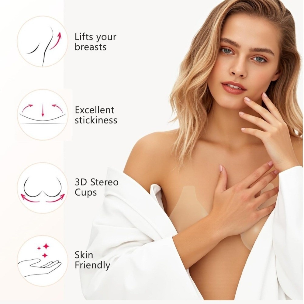 Seamless Silicone Nipple Cover - огляд і ціна Full Cover Adhesive